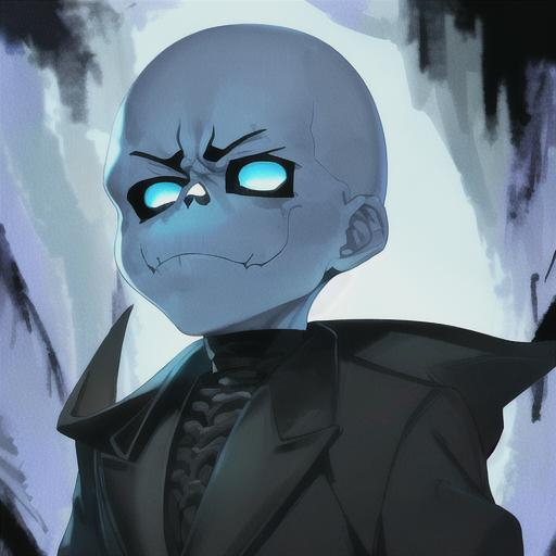 Sans From Undertale Hollow Empty Feeling Eyes Blac OpenArt