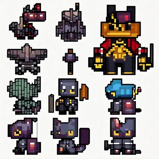 a pixel bits of armored decku | OpenArt