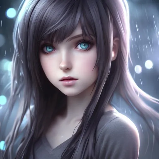 Prompt: 4k high resolution cgi anime dark, full body picture, petite Irish female, 25 year old, pretty face  