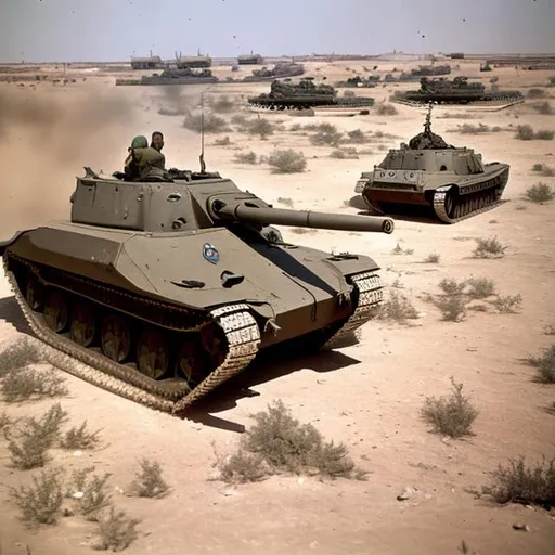 Prompt: Pnnzer IV Tank Battle of Tunisia 1943