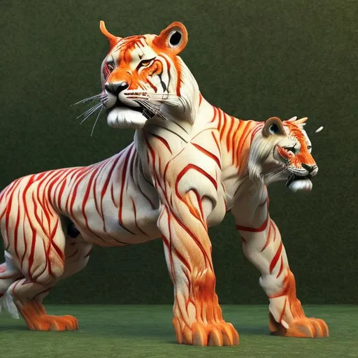 Prompt: realistic Liger full body