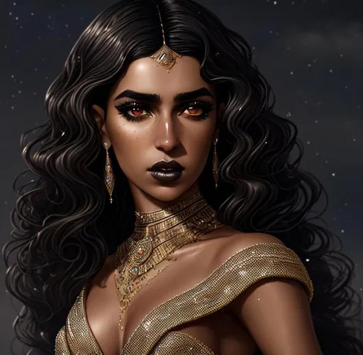 digital painting, mix of ellaria sand and dua lipa,... | OpenArt