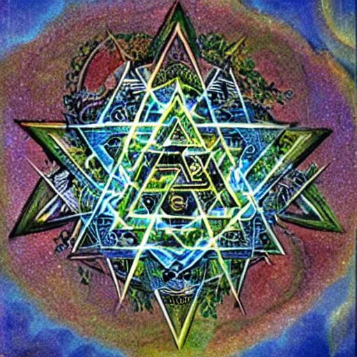 Prompt: tetragrammaton creating light on the first day of creation