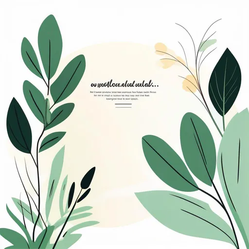 Prompt: a minimalistic botanical illustrated vector art background for an inspiring quote instagram post