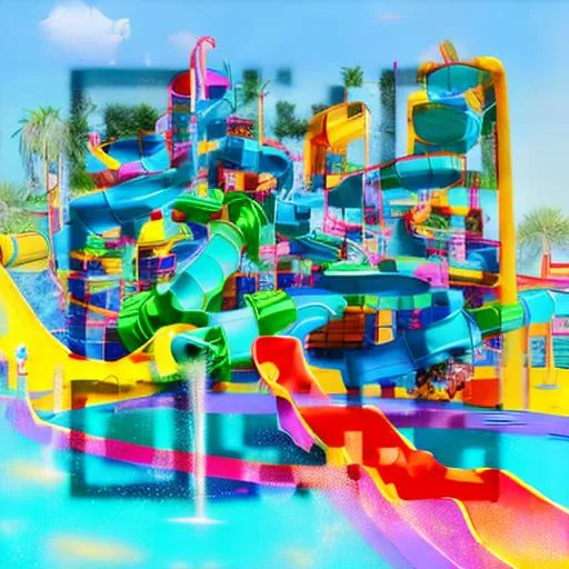 Prompt: Water park theme