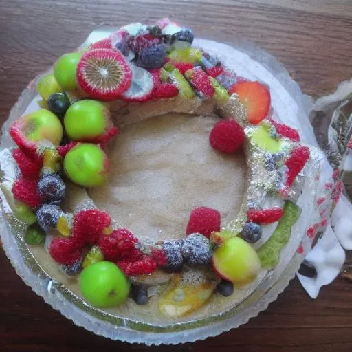 Prompt: Fruits cake