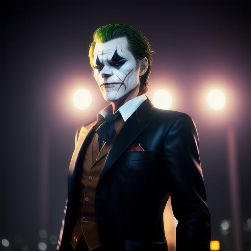 Willem dafoe, dressing joker suit , full body shot,... OpenArt