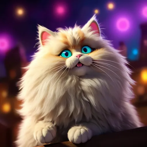 Prompt: (fluffiest meawthereum cat), (highest purrformance index), (highest laser eye rating), (whisker points), vibrant colors, playful, whimsical ambiance, ultra-detailed fur texture, glowing laser eyes, exaggerated whiskers, warm lighting highlighting features, imaginative background depicting a fun environment, high-quality illustration, (stylized character design), captivating charm and cuteness.