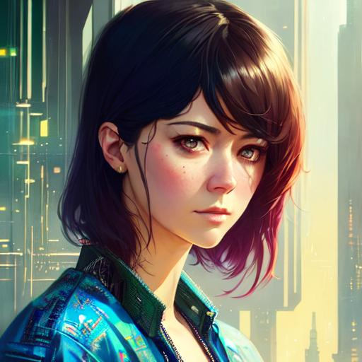 Mary Elizabeth Winstead, cyberpunk hacker, wires cyb...