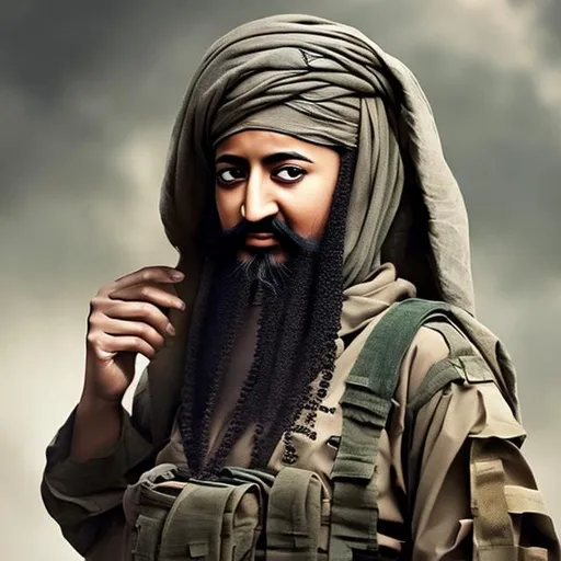 Prompt: ​
 female version of Osama Bin Laden 

