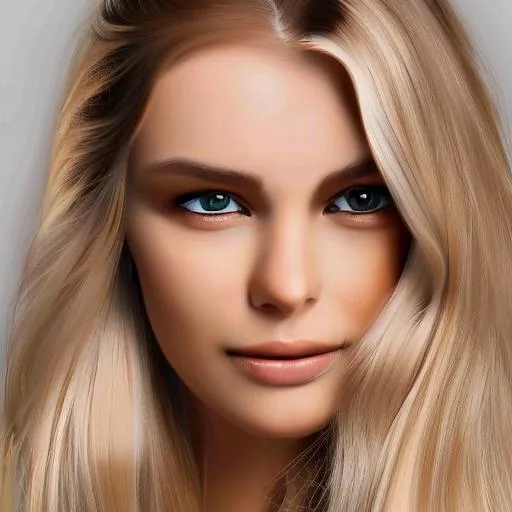 Prompt: Beautiful woman with blonde and brown hair beautiful