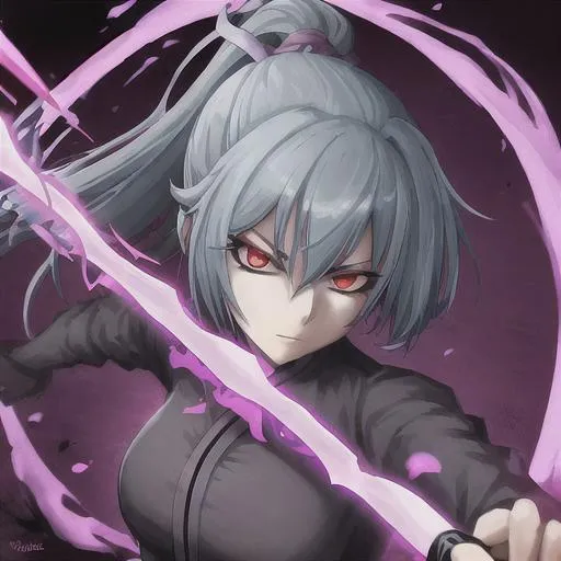Grey haired female armored swordsman transparent background PNG clipart |  HiClipart