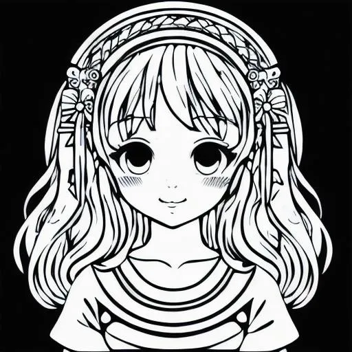 Anime Girl Outline PNG, Vector, PSD, and Clipart With Transparent  Background for Free Download | Pngtree