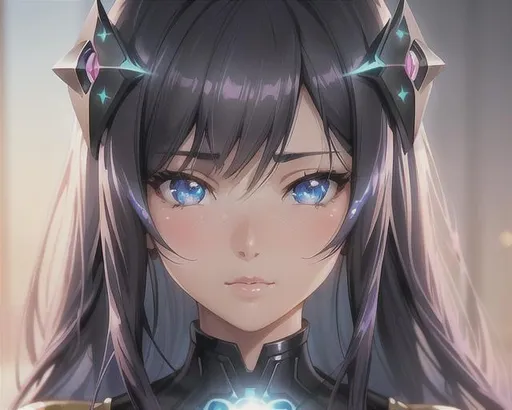 Prompt: Closeup face portrait of a #3238# woman, smooth soft skin, big dreamy eyes, beautiful intricate colored hair, symmetrical, anime wide eyes, soft lighting, detailed face, by makoto shinkai, stanley artgerm lau, wlop, rossdraws, concept art, digital painting, looking into camera