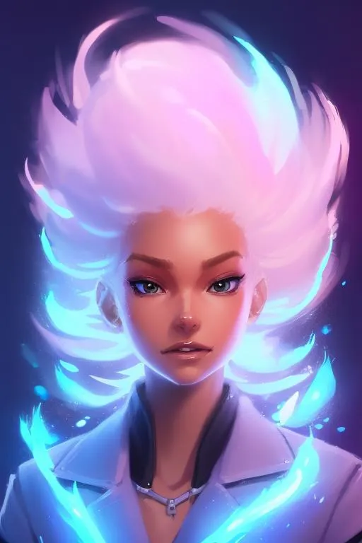 Prompt: a close up of a pokemon character, epic fantasy digital art style, by Lois van Baarle, detailed full body concept, adorable glowing creature, fantasy art behance, hyper bullish, painted with a thick brush, fluffy'', experiment, by Mario Dubsky, cute, fierce looking