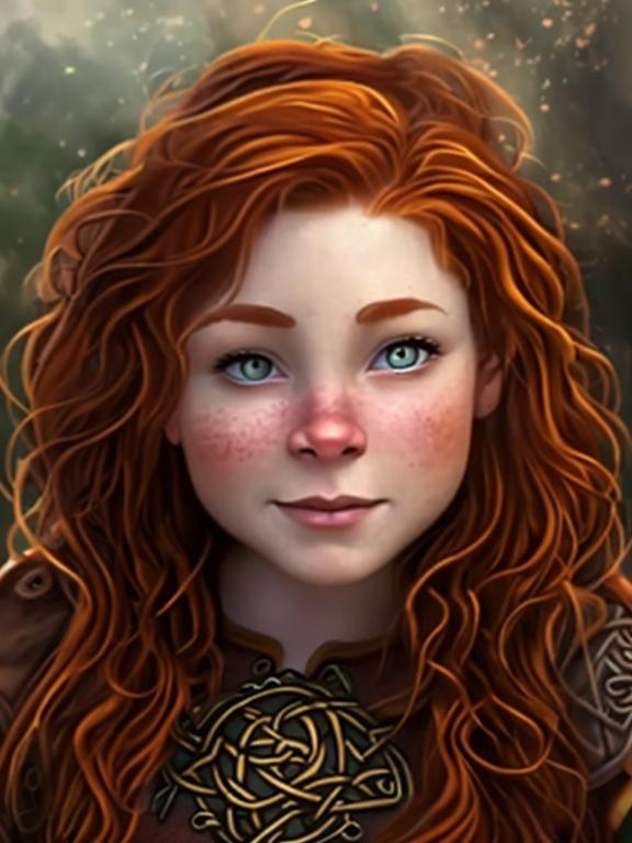 Female, Dwarven, Celtic, Dwarf, Irish, Auburn Hair,...