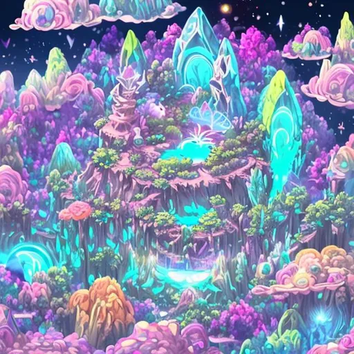 Prompt: forg flower dragon space ship island metal floweerr pink green gold white rainbow tai della mega space caastle greeen green grass blue blue sky yellow car boater neon pink forg island dragon mode butterfly coulored realistic crystals in a cave 