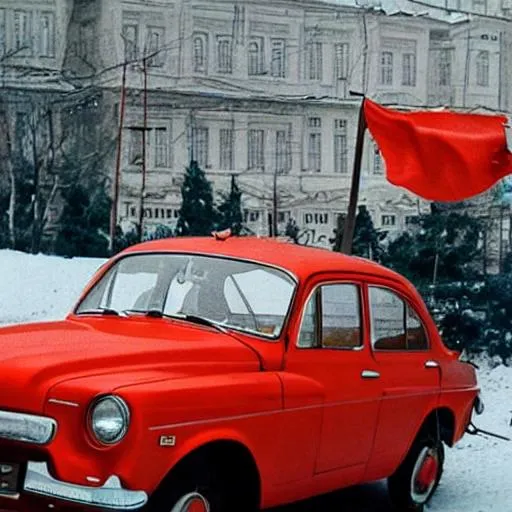 Prompt: the soviet car