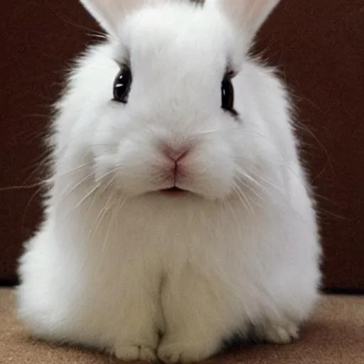 Prompt: White Cute Bunny