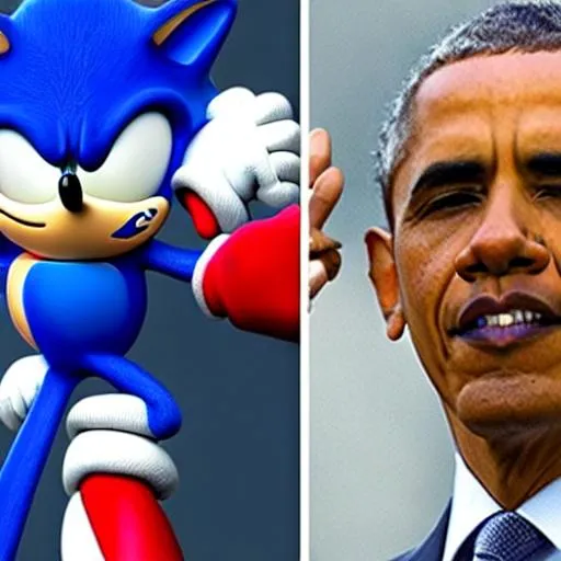 Sonic Brand and Obama | OpenArt