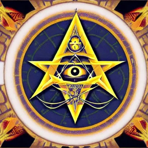 Prompt: ritual gathering illuminati free masonry 33