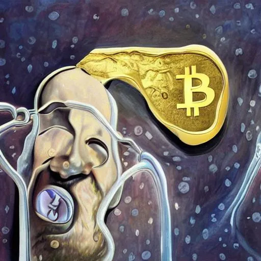 Prompt: Cryptocurrency Salvador Dali. 
