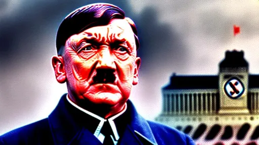 Prompt: Immage of still alive Adolf Hitler as a 2023 candidate for the presidency of germany