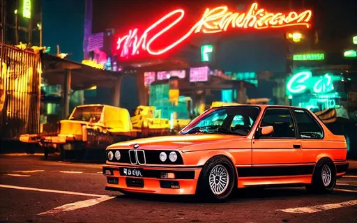 customised bmw e30 with widebody with 5 spoke realis... | OpenArt