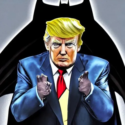 Prompt: Donald trump as batman photo 