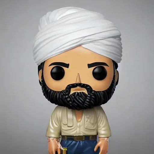 Funko pop Osama Bin Laden figurine, made of plastic,... | OpenArt