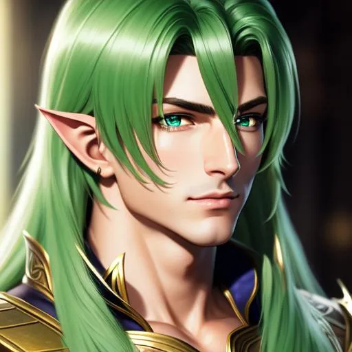 Prompt: {{{{highest quality concept art masterpiece}}}} oil painting, fantasy {{visible textured brush strokes}}, Full Body hyperrealistic intricate perfect full body of attractive stunning masculine 25 years old anime like high elf male druid {{hyperrealistic intricate styled cut, light green beautiful hair}} and {{hyperrealistic perfect clear light green eyes}} and hyperrealistic intricate perfect attractive beautiful stunning masculine face wearing {{hyperrealistic  intricate hide armor outfit}} soft skin and light blue blush cheeks and scary sadistic mad, face perfect anatomy, perfect composition approaching perfection, hyperrealistic intricate, standing in a forest, anime vibes, fantasy, cinematic volumetric dramatic dramatic studio 3d glamour lighting, backlit backlight, 128k UHD HDR HD, professional long shot photography, unreal engine octane render trending on artstation, triadic colors, sharp focus, occlusion, centered, symmetry, ultimate, shadows, highlights, contrast, 