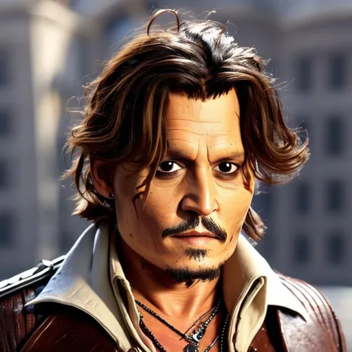 Prompt: johnny depp as flynn rider
