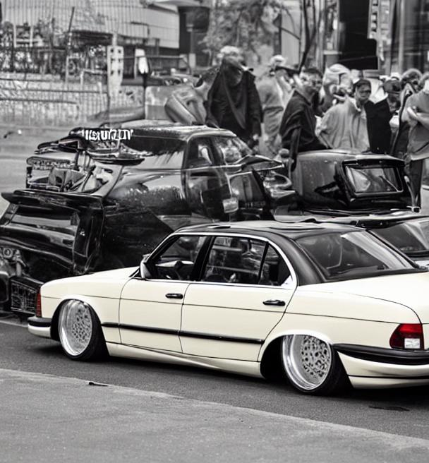 slammed old mercedes jdm OpenArt