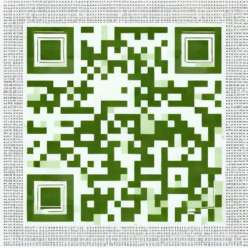 Prompt: square QR code with olive green camouflage color
