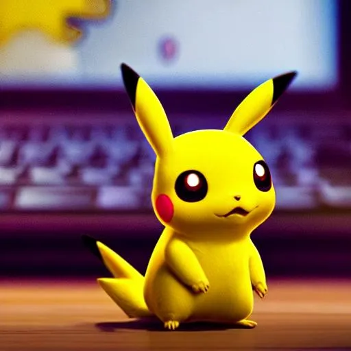 Prompt: Cute small Pikachu sitting in front of laptop ,unreal engine, cozy indoor lighting, artstation, detailed, digital painting,cinematic,character design by mark ryden and pixar and hayao miyazaki, unreal 5, daz, hyperrealistic, octane render