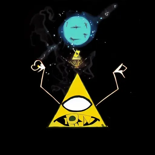 Prompt: Bill cipher making portal to another universe
