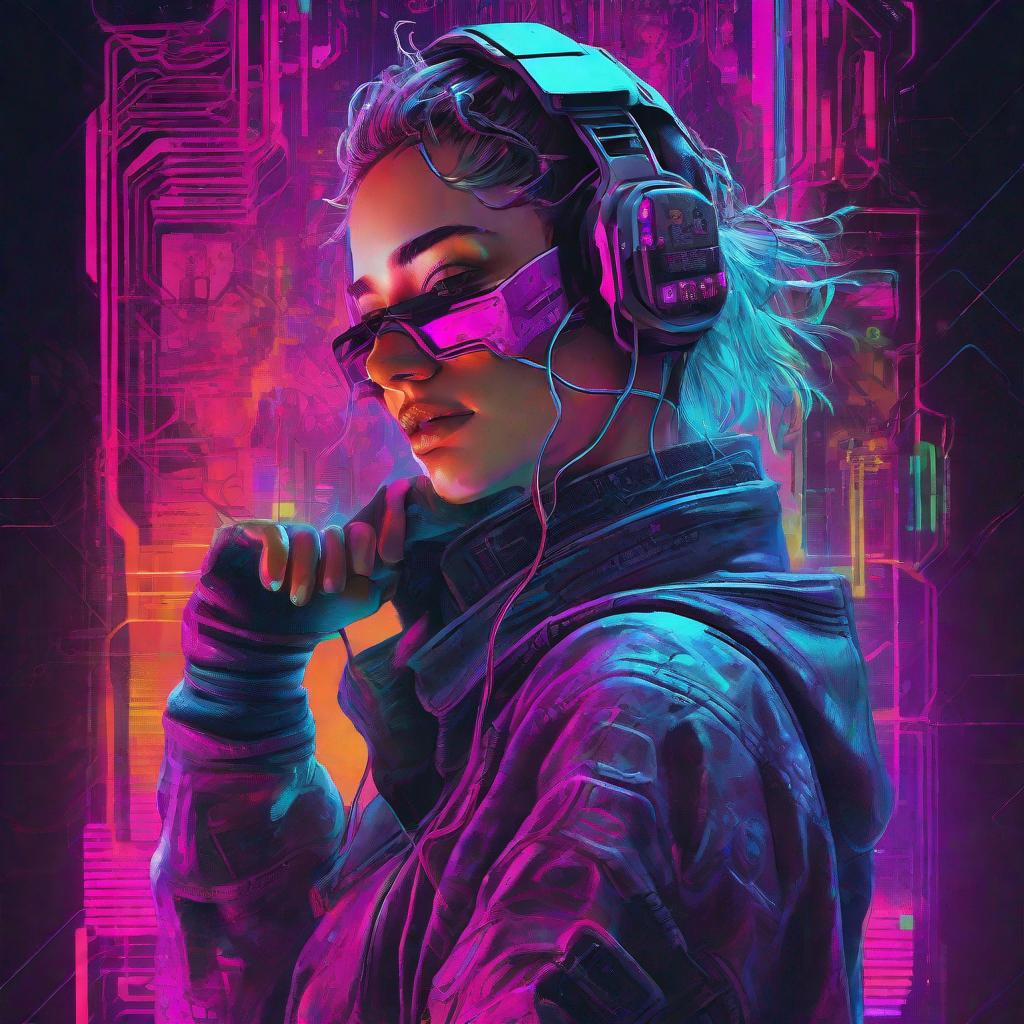 Neuromancer character HD Case cyberpunk plugged in t... | OpenArt