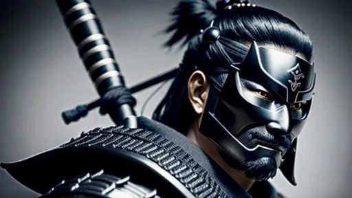 Prompt: Intricately detailed Samurai in Dark grey and Black Colored Samurai Armor, Wearing a Oni Mask on his face, Ronin, Photorealistic, Film Quality, Filmic, Hyperrealistic, Hyperdetailed, Japanese Aesthetic, Beautiful Sword Detail, Striking eyes, Inspired by a young Hiroyuki Sanada, dynamic lighting, Striking, Action pose, Movie Quality