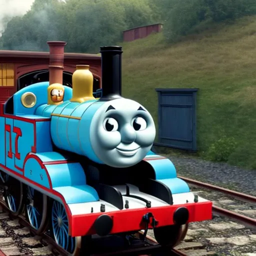 Prompt: Thomas the Tank Engine