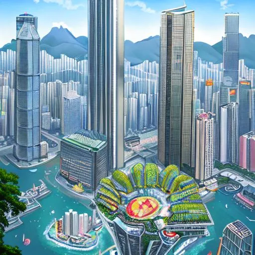 Prompt: hongkong futuristic ((illustration)) ,((masterpiece)), hyperrealistic 