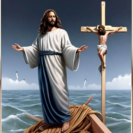 Prompt: Jesus in the navy