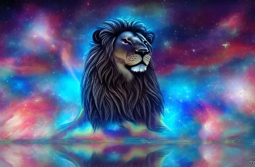 a cosmic proud lion | OpenArt