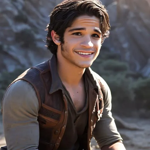 Prompt: Tyler Posey as flynn rider