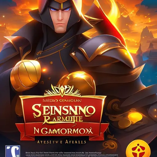 Prompt: sensei garmodon video game box art