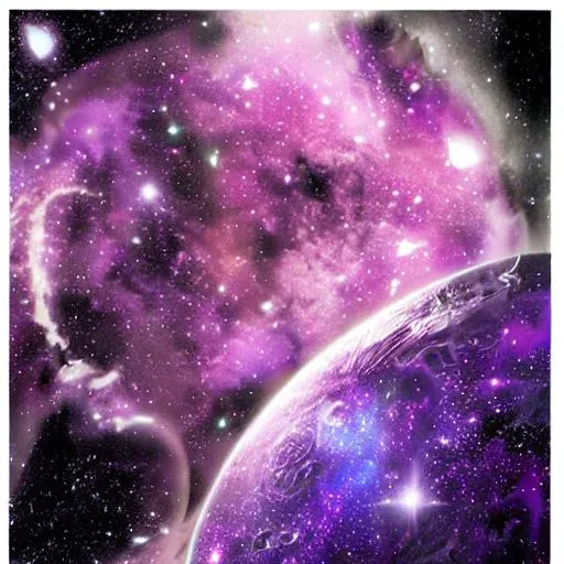 Prompt: purple outerspace 