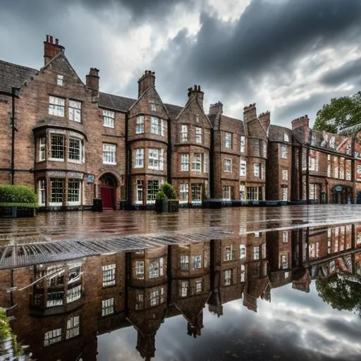 Prompt: long shot super detailed lifelike illustration, intricately detailed, dramatic weather, gorgeous detailed english old house, rainy day, old street, middle ages, brick road in front of house, old city, york

masterpiece photoghrafic real digatal ultra realistic hyperdetailed 

iridescent reflection, cinematic light, high contrast, dark, smooth



volumetric lighting maximalist photo illustration 4k, resolution high res intricately detailed complex,

soft focus, realistic, heroic fantasy art, clean art, professional, colorful, rich deep color, concept art, CGI winning award, UHD, HDR, 8K, RPG, UHD render, HDR render, 3D render cinema 4D