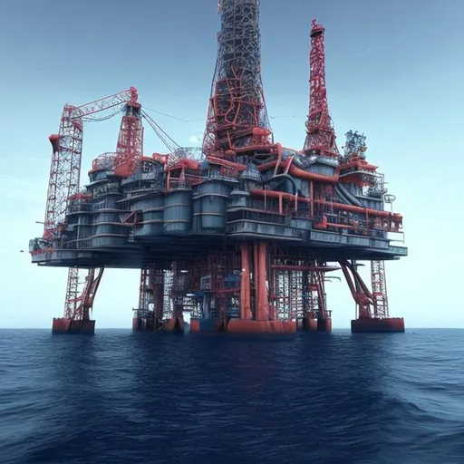 Prompt: oil rig deep sea 