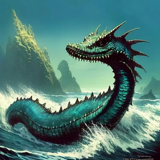 Sea monster, mutation, demonic, sea, horror, disfigu... | OpenArt