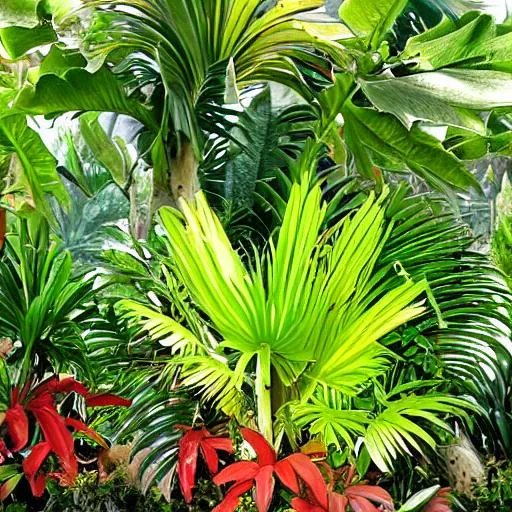 Prompt:  tropical plants