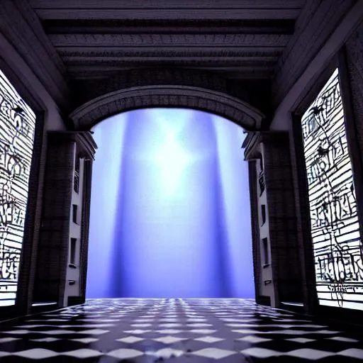 Prompt: gates of heaven, highly detailed, liminal space, 3d blender render, heavenly lighting, ethereal atmosphere